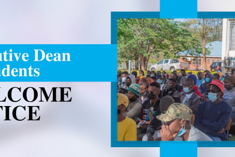 DEAN'S WELCOME NOTICE