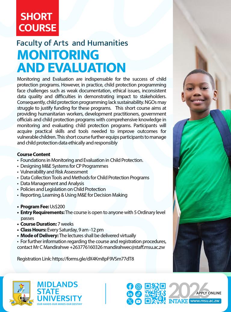 K1024_Short Course in Monitoring and Evaluation for Child Protection Program